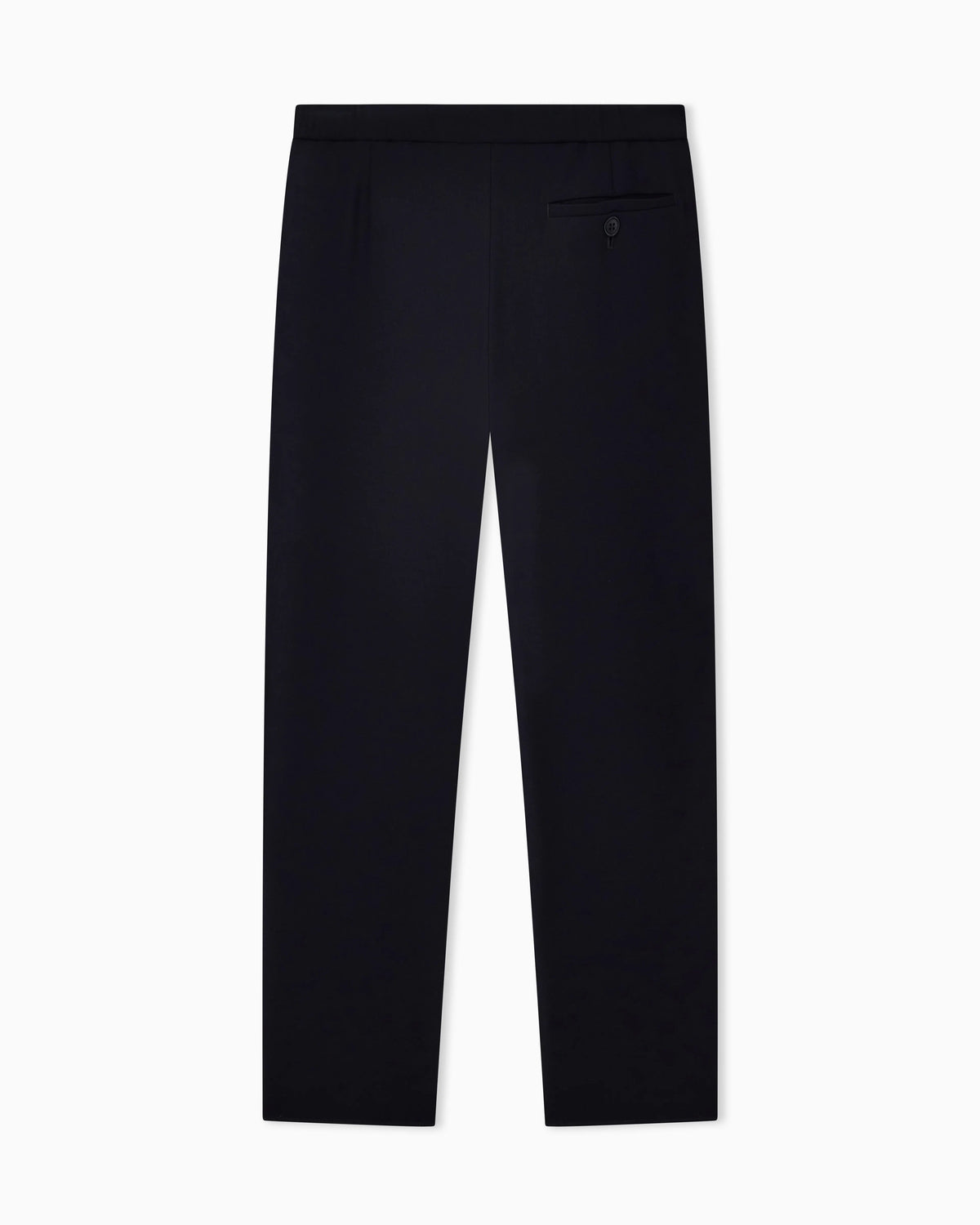 Single-pleat wool-crêpe trousers