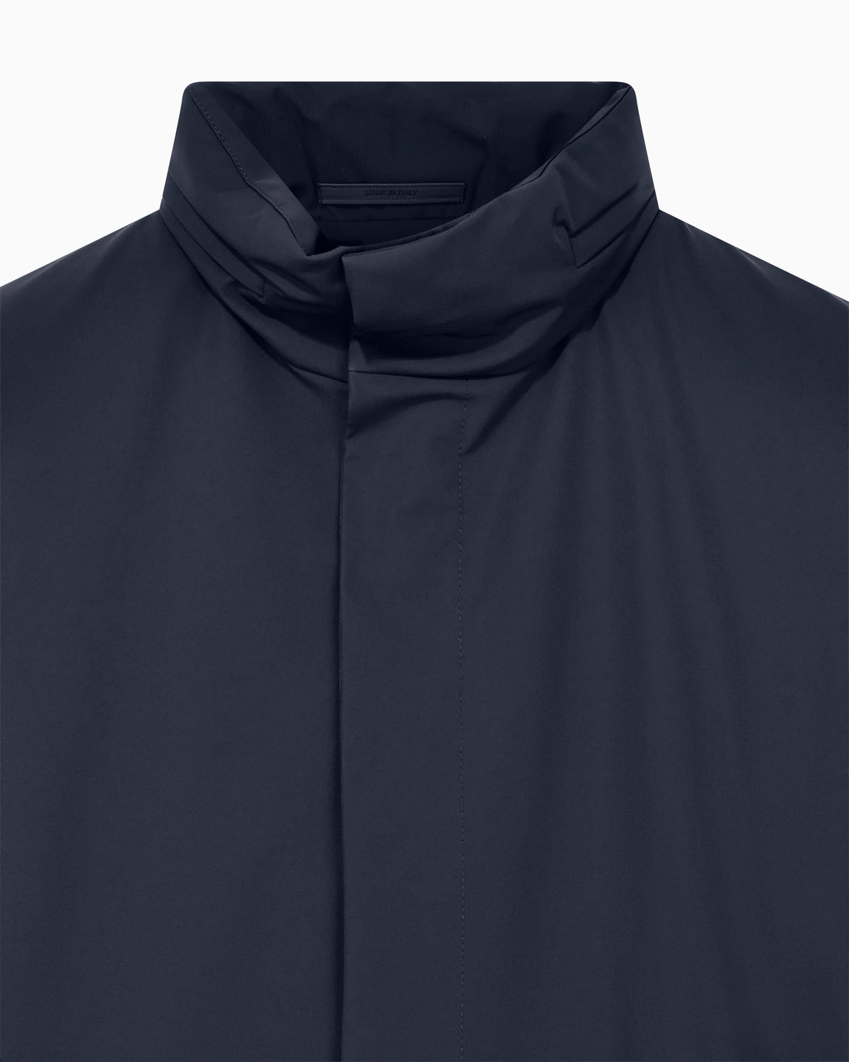 Stretch nylon pea coat