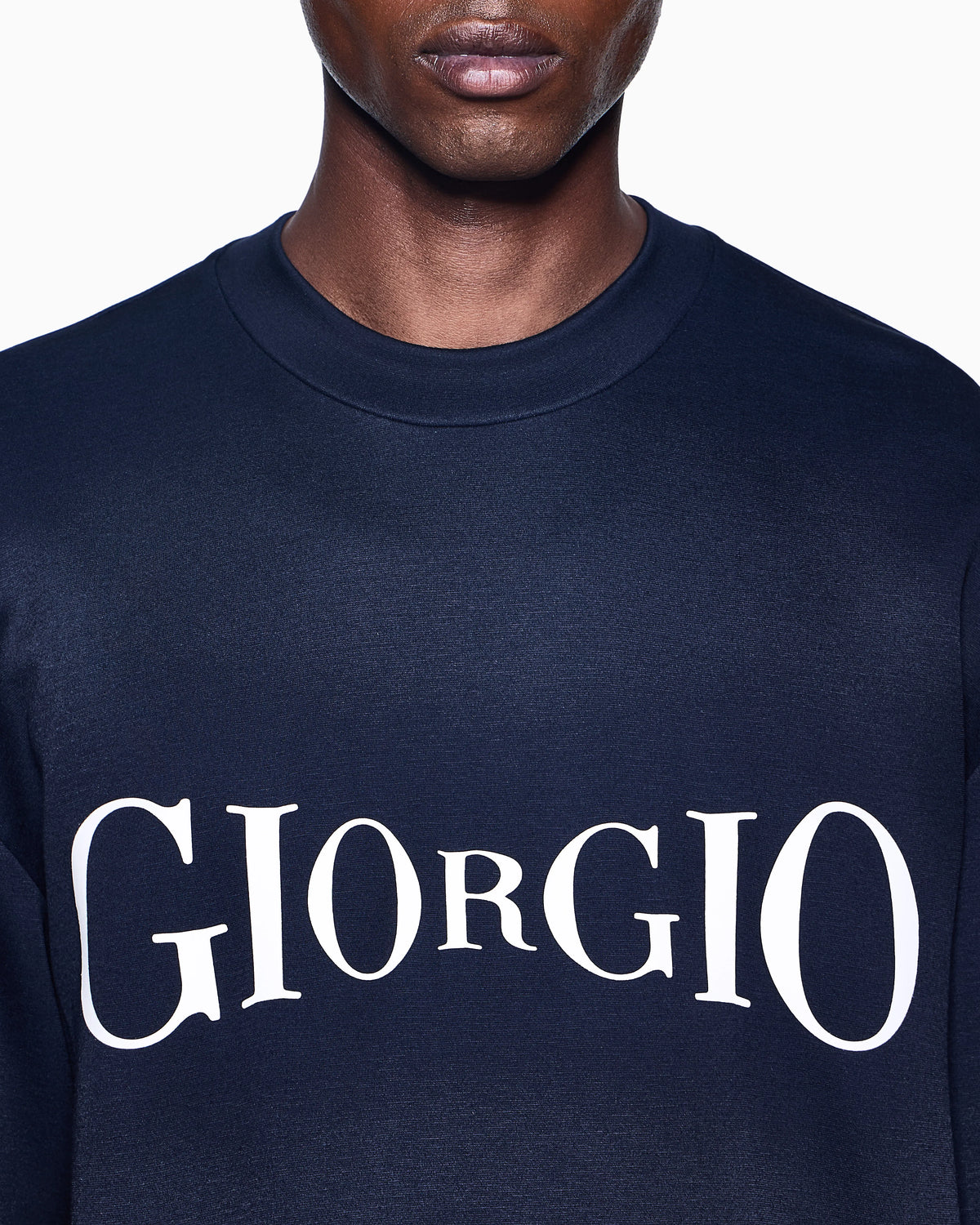 Micromodal jersey crew-neck sweatshirt