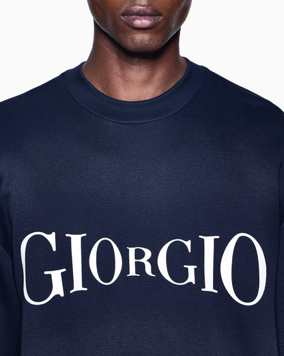 Micromodal jersey crew-neck sweatshirt