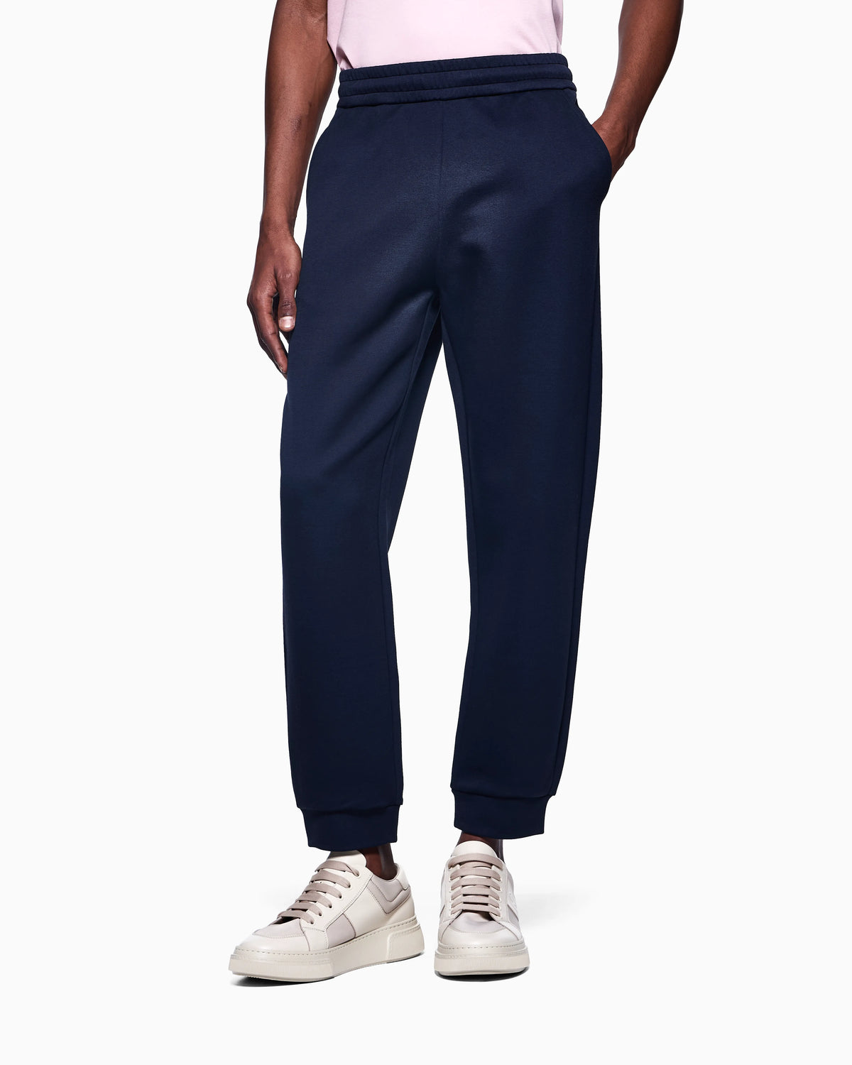 Modal-blend double-jersey joggers