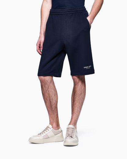 Modal-blend double-jersey Bermuda shorts
