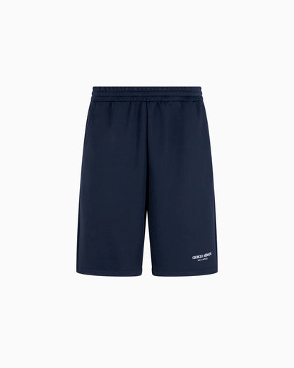 Modal-blend double-jersey Bermuda shorts