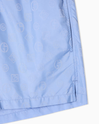 Monogram swim trunks