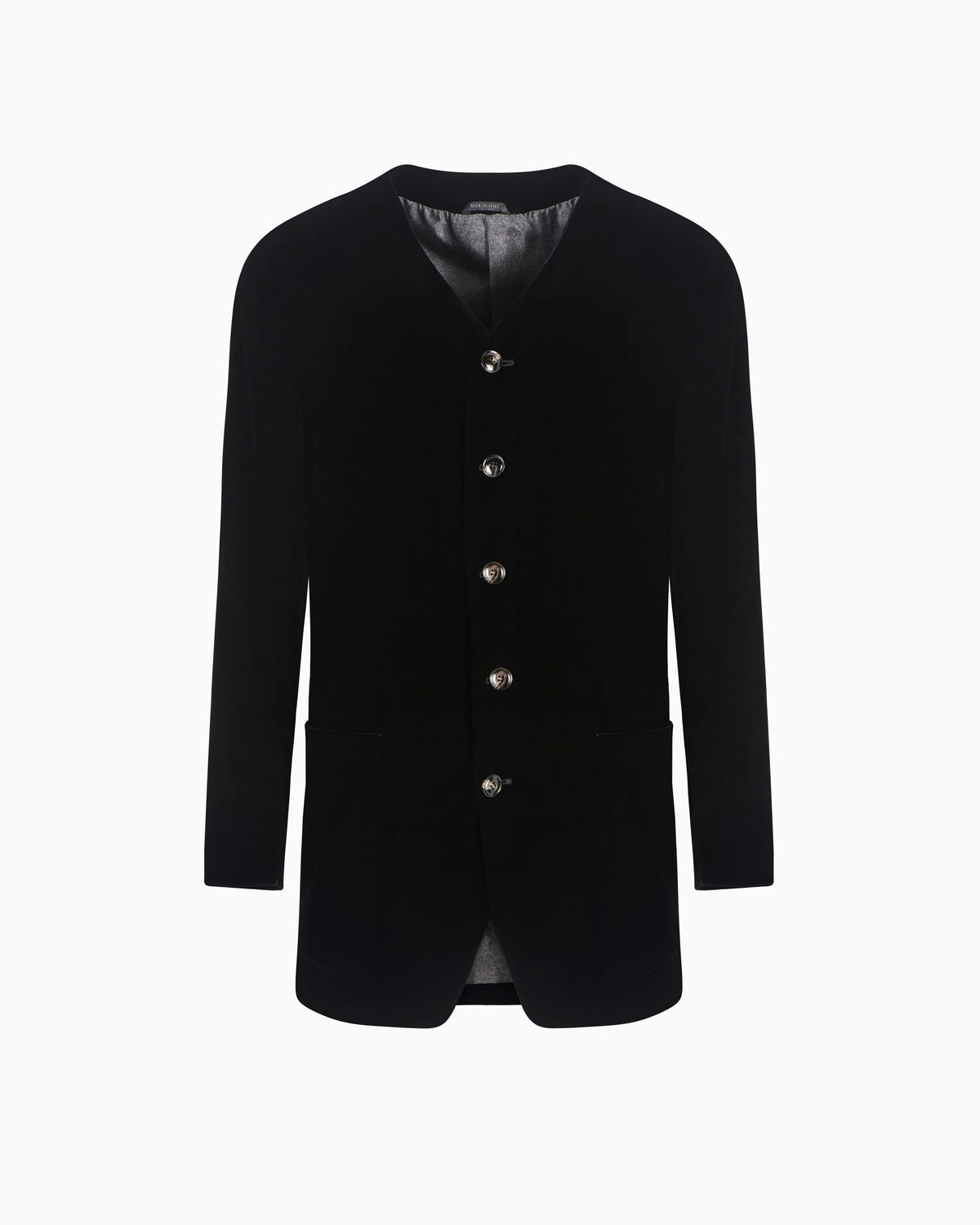 Heritage Line single-breasted velvet jacket