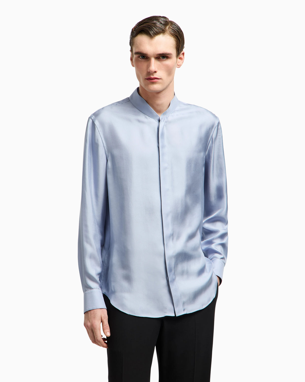 Silk twill shirt