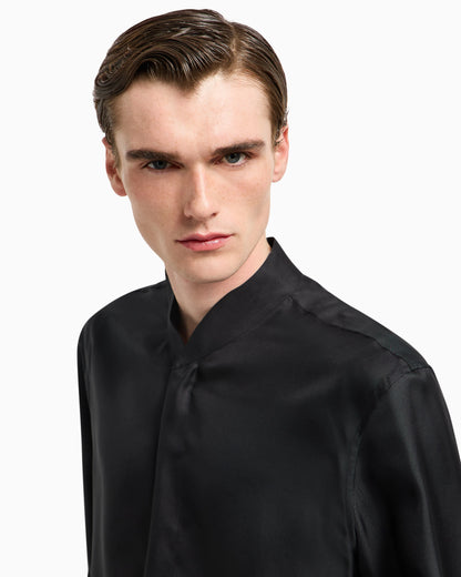 Silk twill shirt