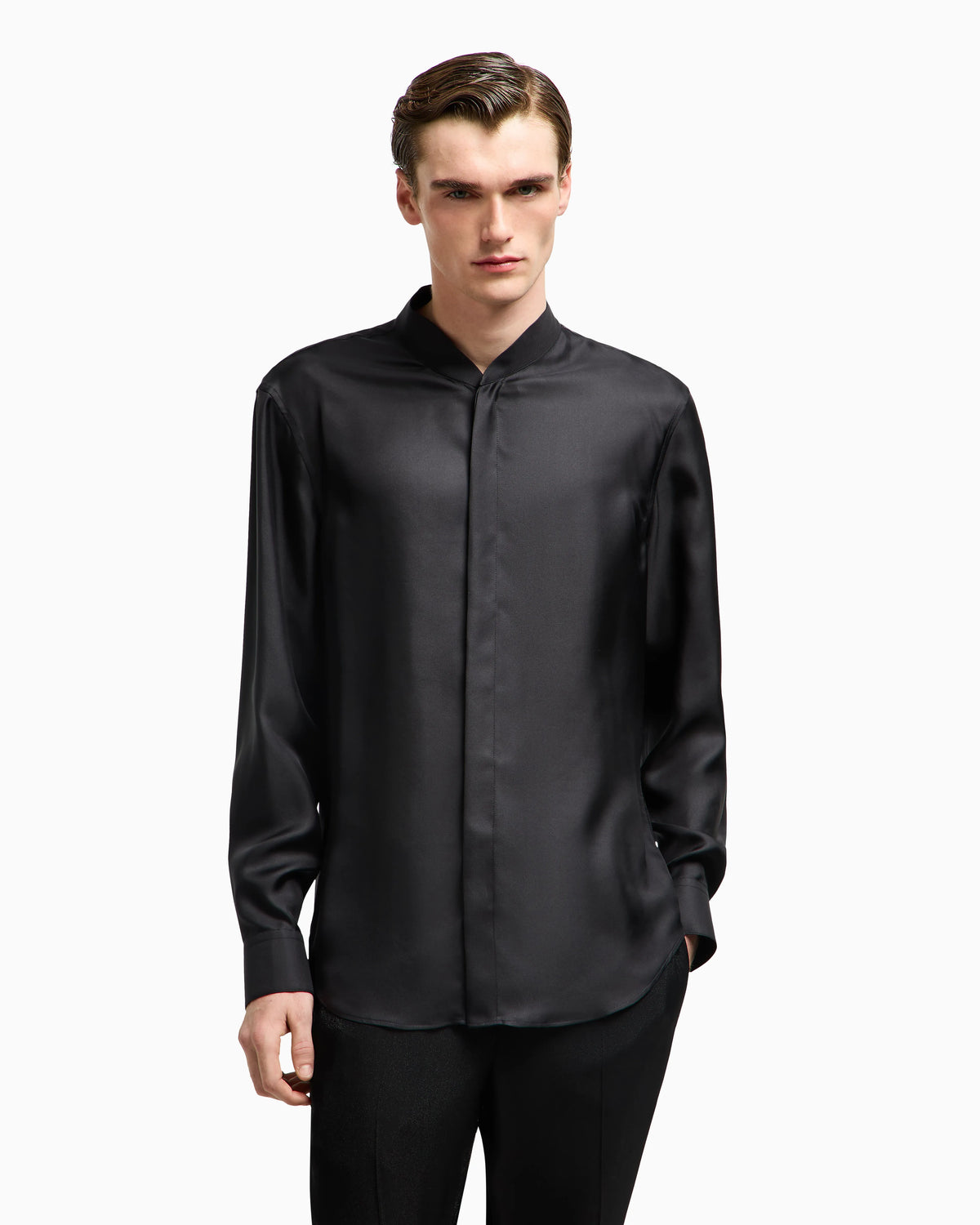 Silk twill shirt