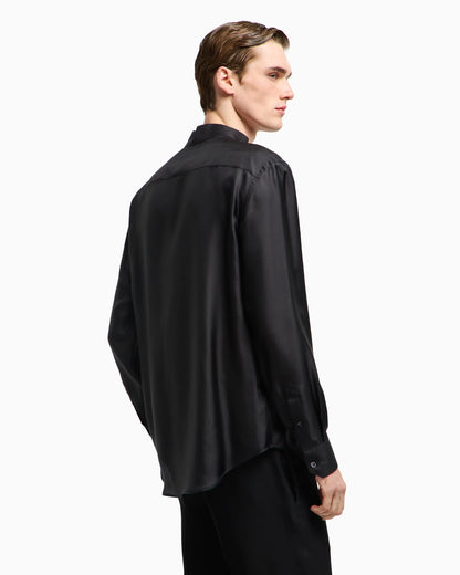 Silk twill shirt