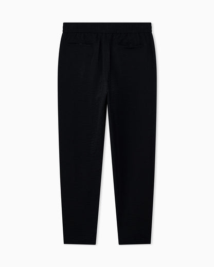 Trousers regular fit in micro jacquard chevron cupro