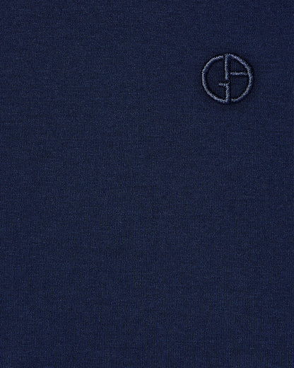Cotton crew neck t-shirt with embroidered logo