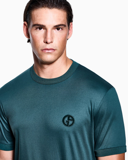 Interlock t-shirt with embroidered logo Online Exclusive