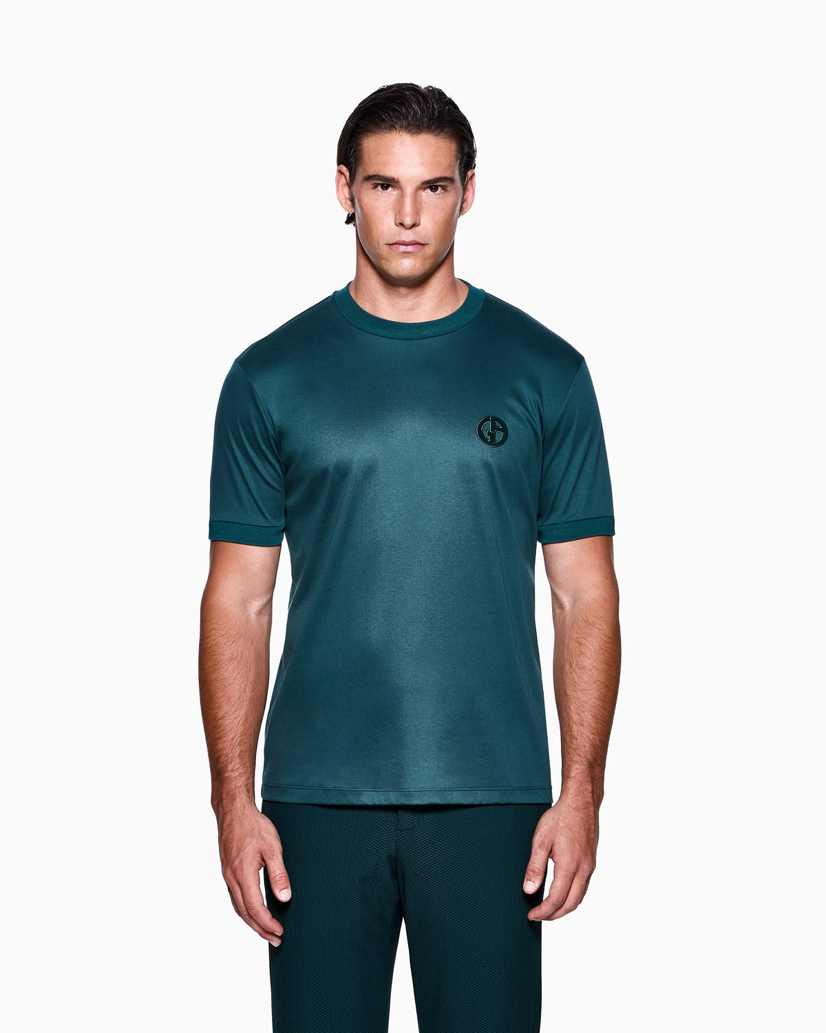 Interlock t-shirt with embroidered logo Online Exclusive