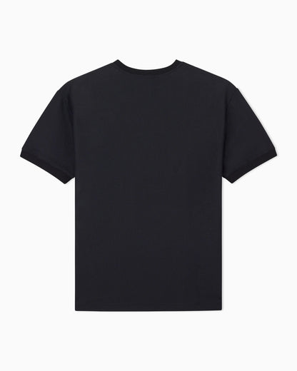 Crew-neck T-shirt in technical waffle fabric
