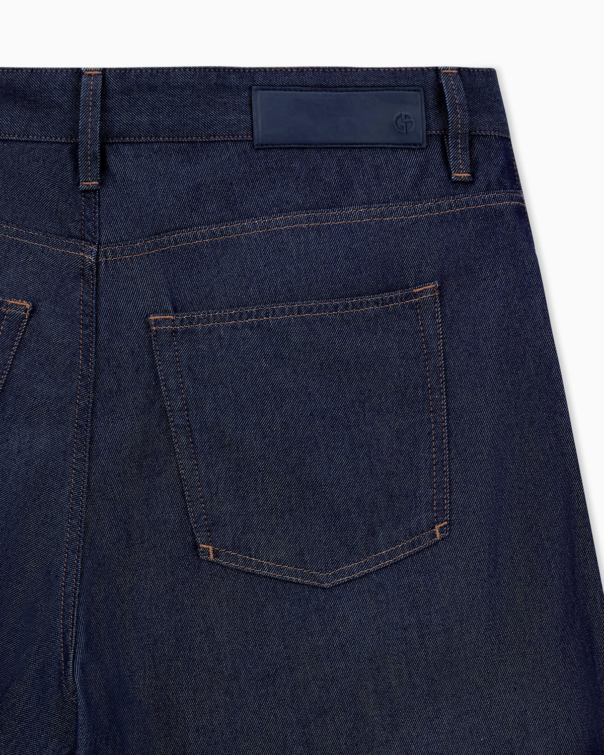 Five-pocket trousers in cotton and silk denim Denim Collection
