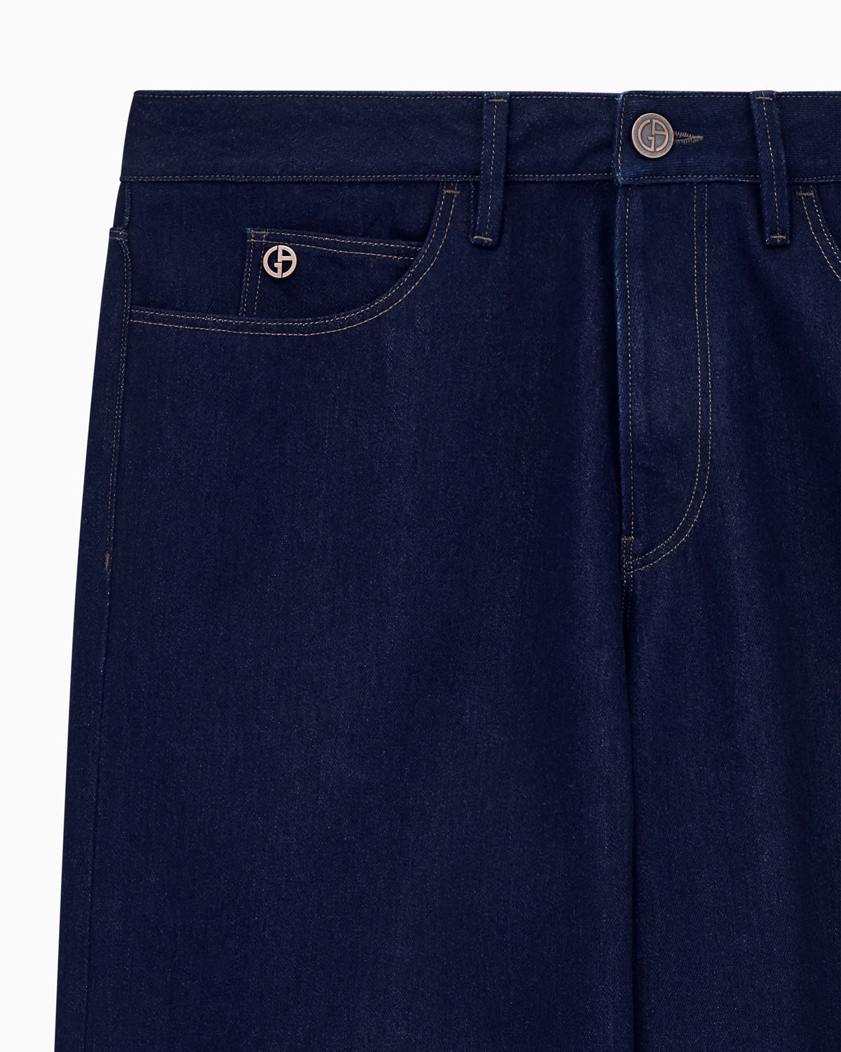 5-pocket pant oversized denim in cotton and virgin wool