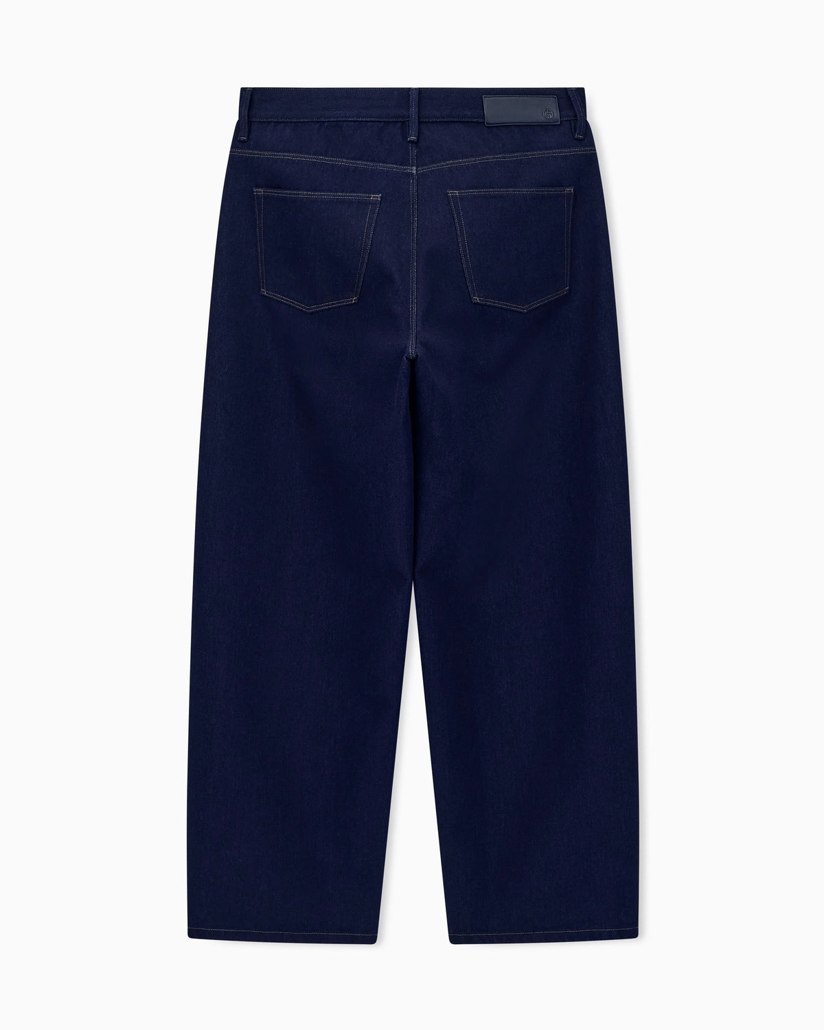 5-pocket pant oversized denim in cotton and virgin wool