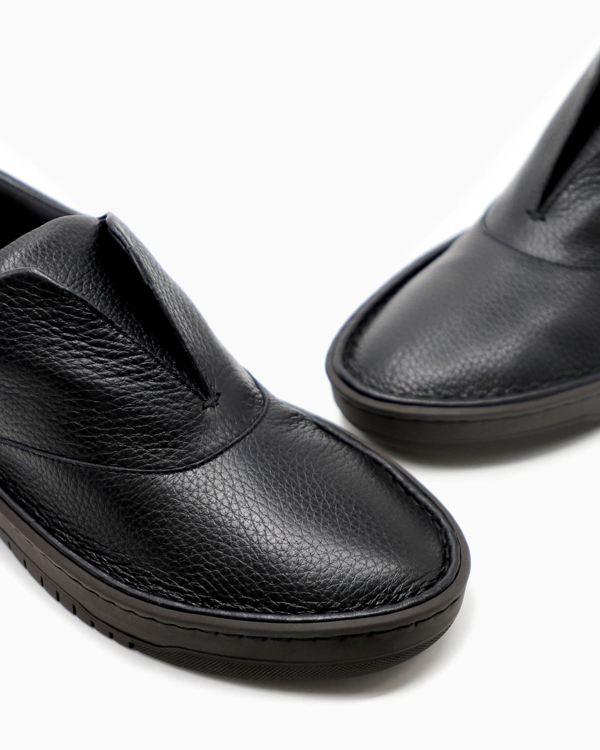 Deerskin slip-ons