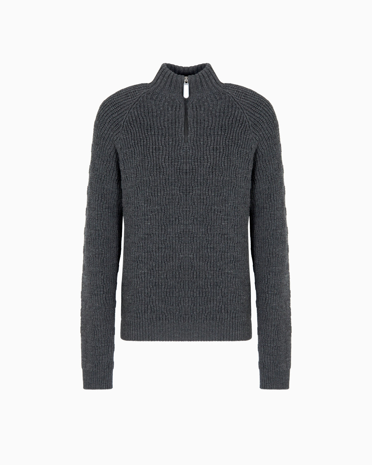 Giorgio Armani Neve virgin-wool, mock-neck jumper with zip