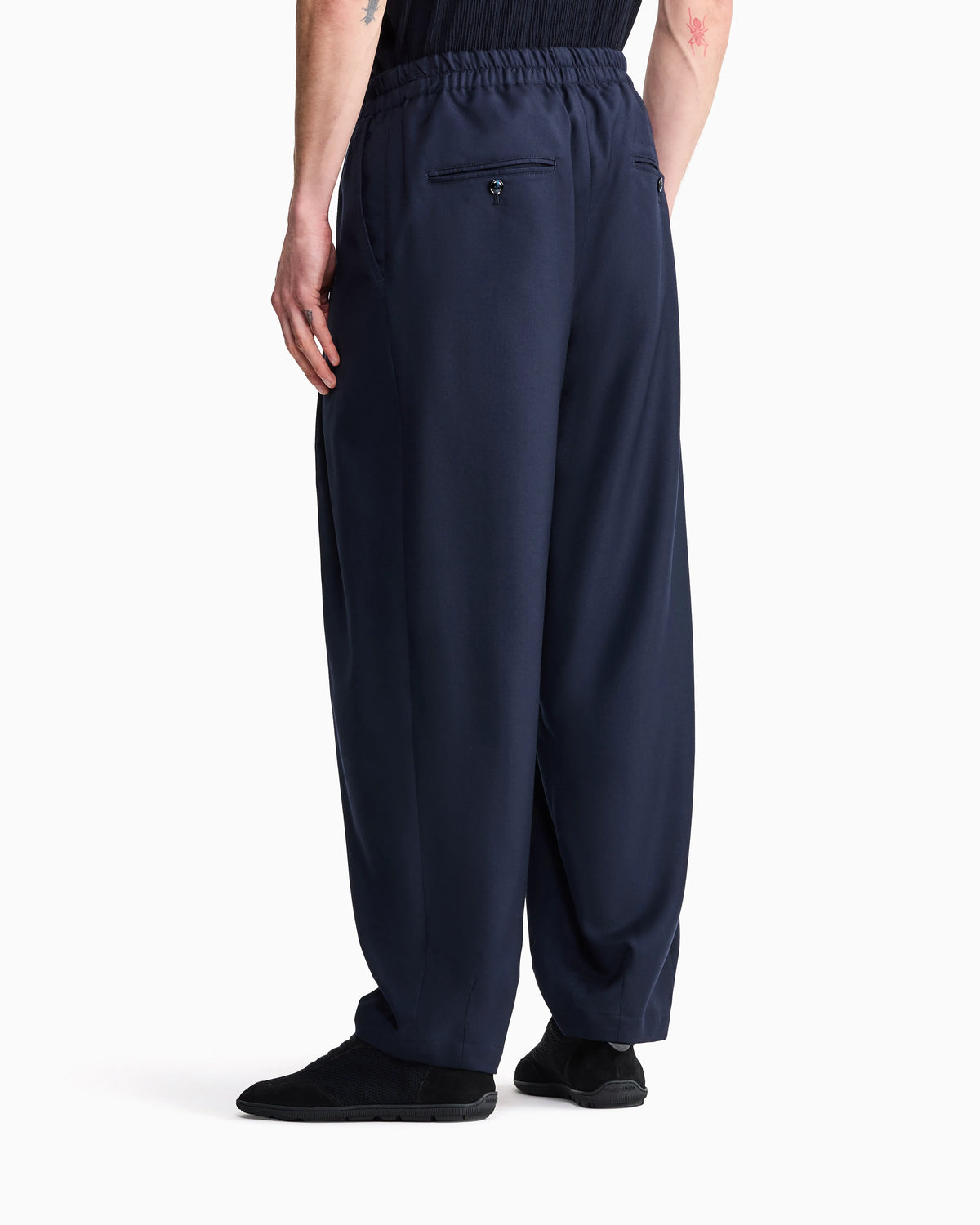 Trousers regular fit in lightweight cashmere twill