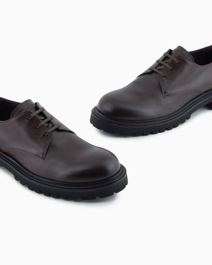Nappa calfskin Derby shoes