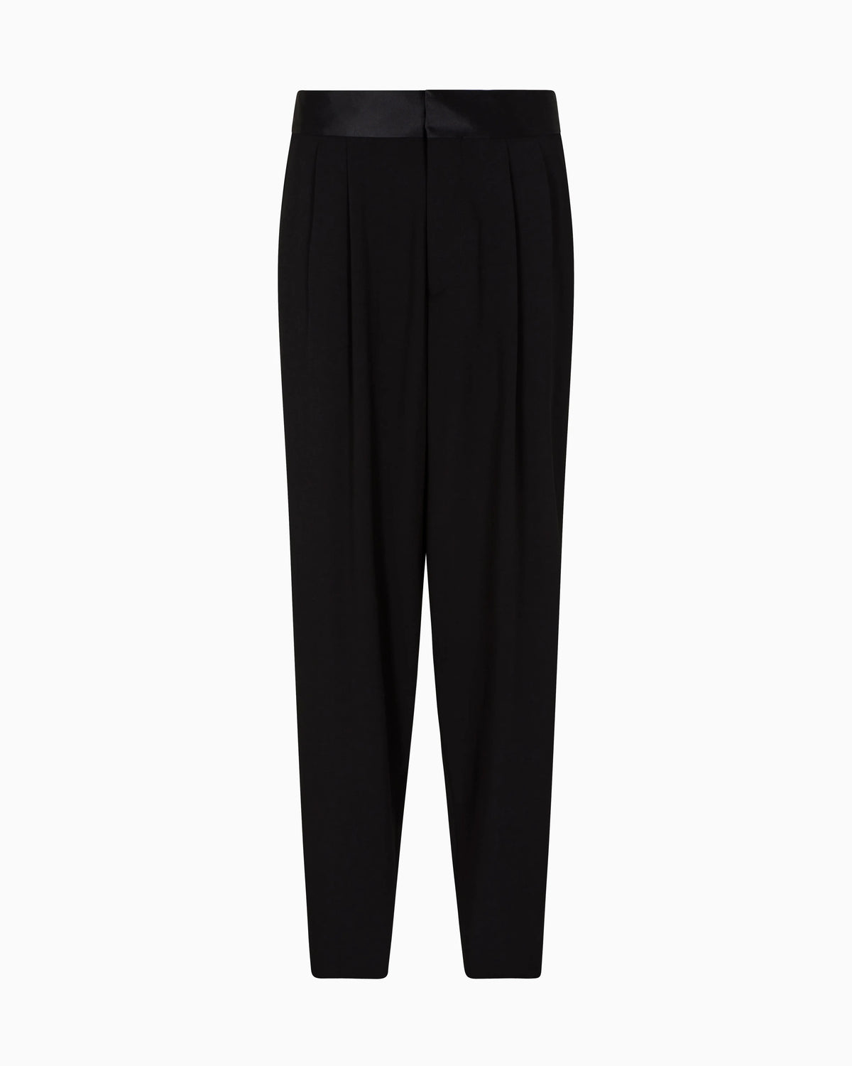 Giorgio’s double-pleat trousers in wool crêpe