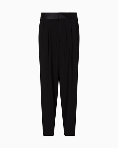 Giorgio’s double-pleat trousers in wool crêpe
