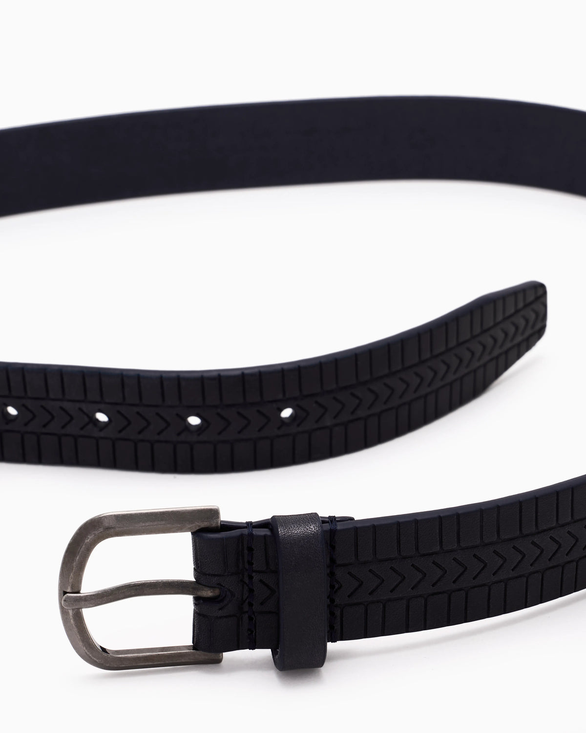 Embellished leather belt