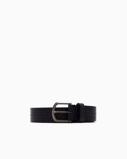 Embellished leather belt
