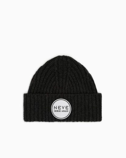 Giorgio Armani Neve ribbed cashmere beanie