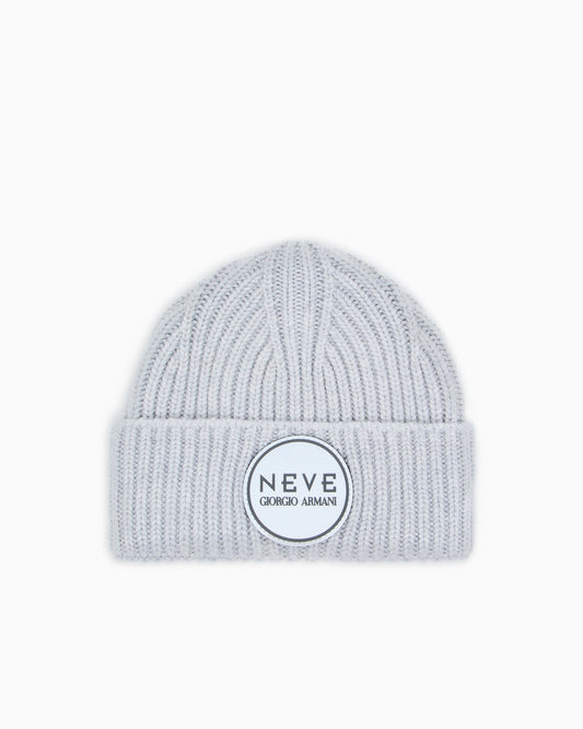 Giorgio Armani Neve ribbed cashmere beanie
