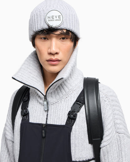 Giorgio Armani Neve ribbed cashmere beanie