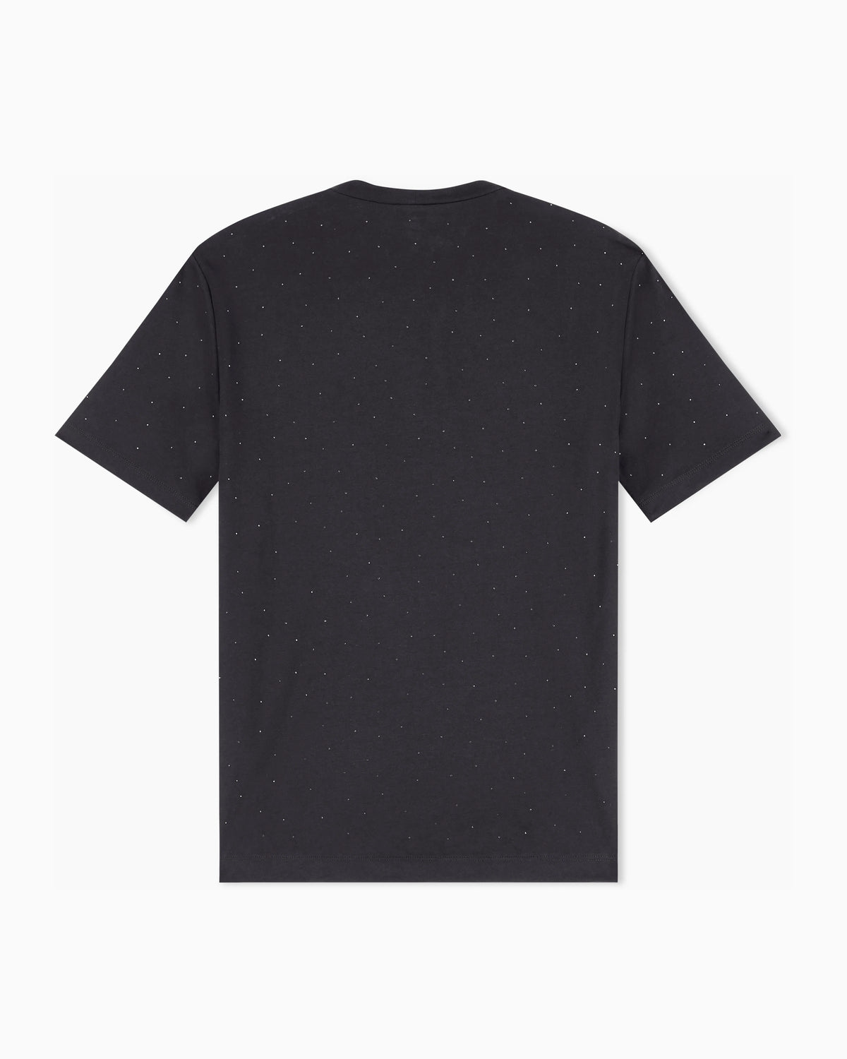 Cotton shirt in Pima jersey with rhinestones