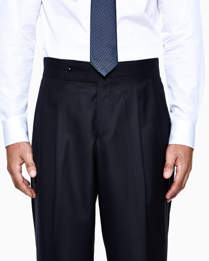 Virgin wool and cashmere double-breasted Royal line suit