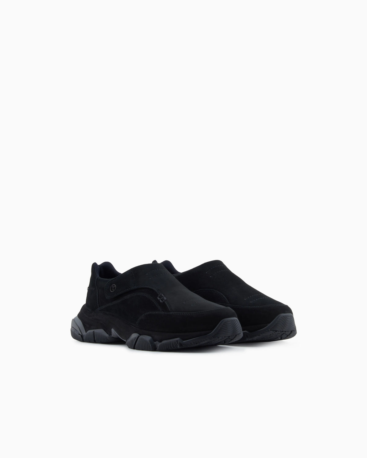 Monkstrap sneakers in suede