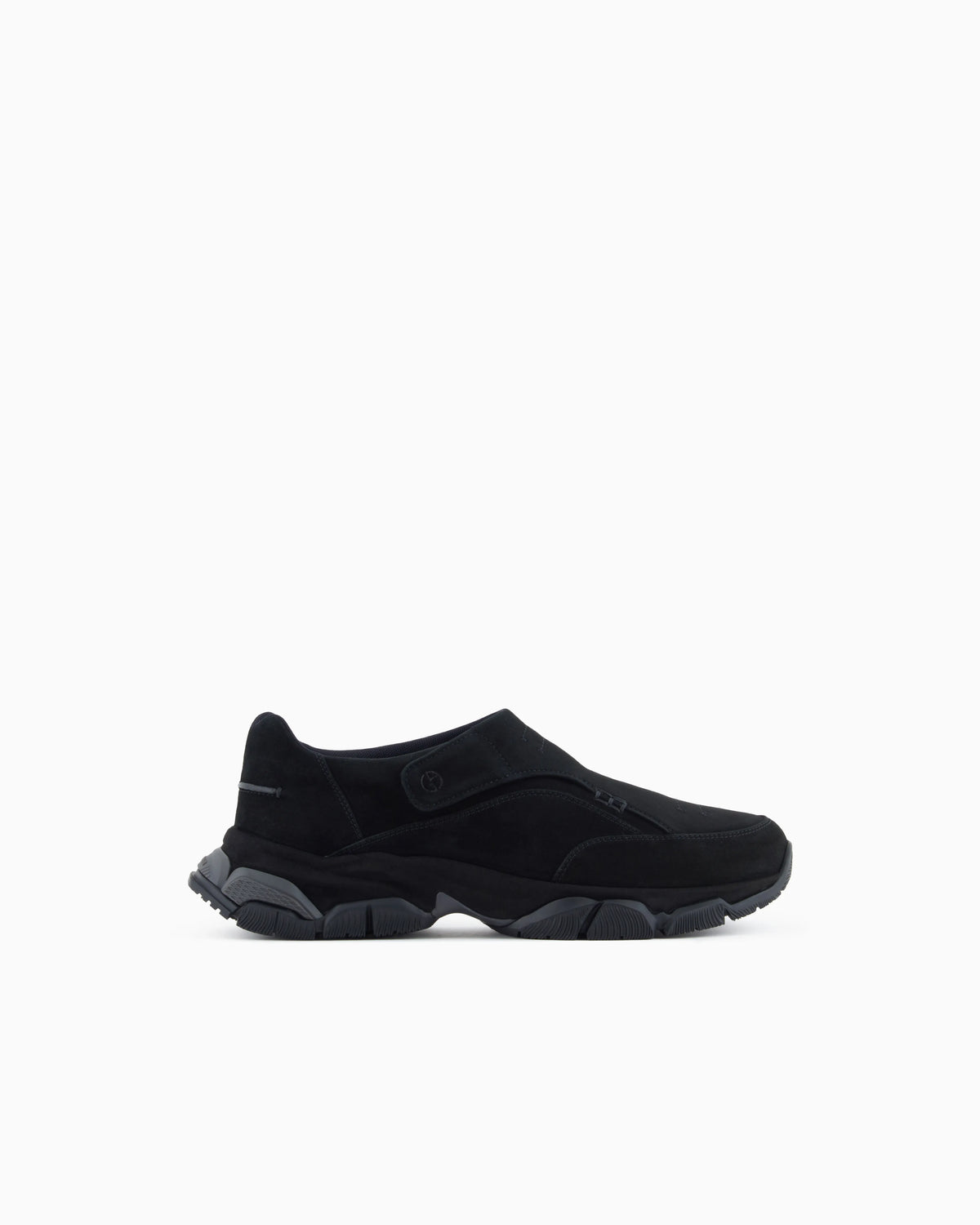 Monkstrap sneakers in suede