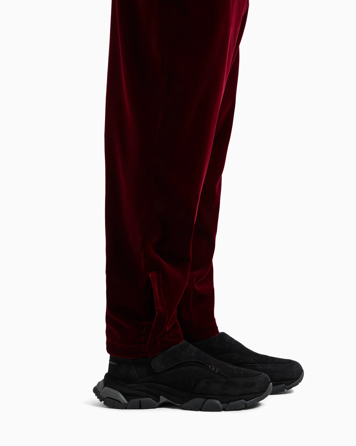 Monkstrap sneakers in suede