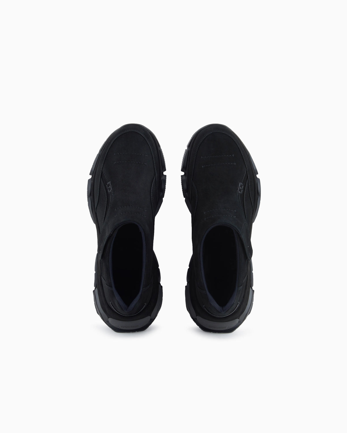 Monkstrap sneakers in suede