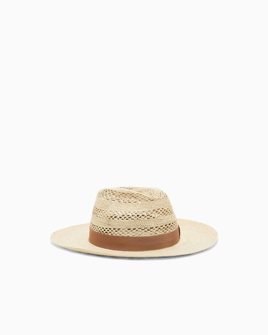 Perforated straw hat