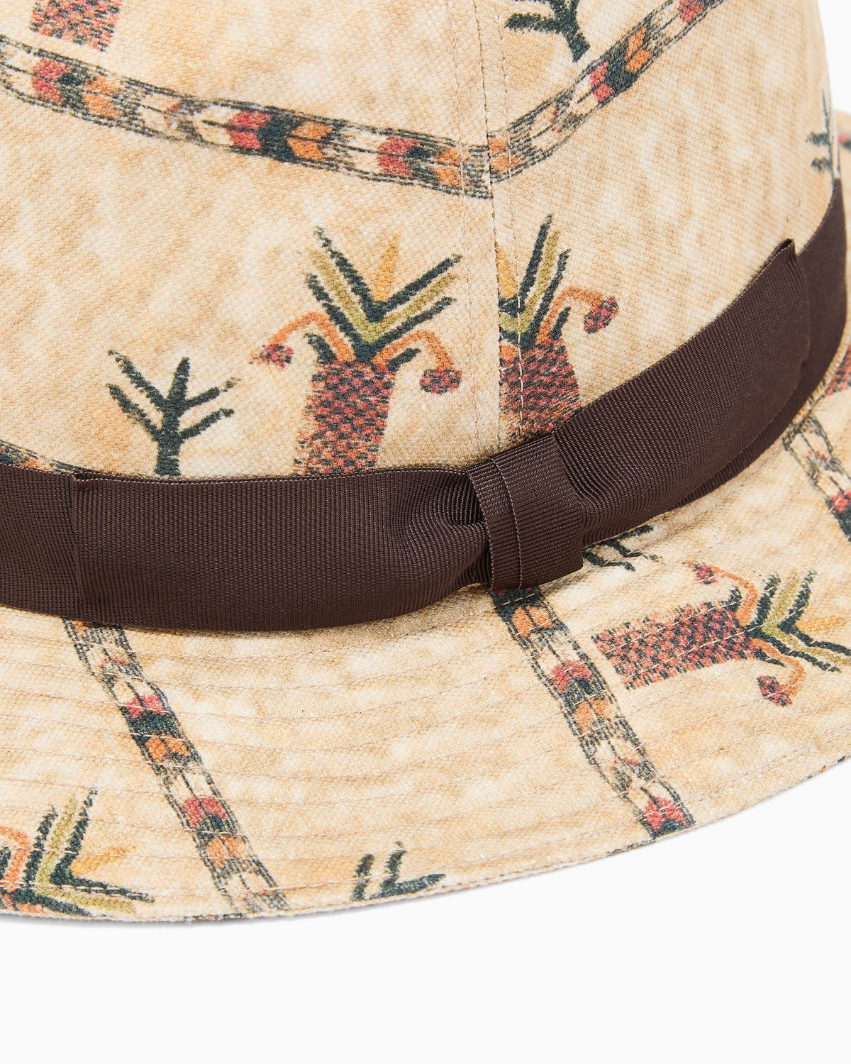 Cotton and linen blend hat