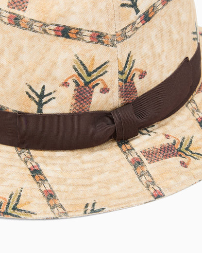 Cotton and linen blend hat