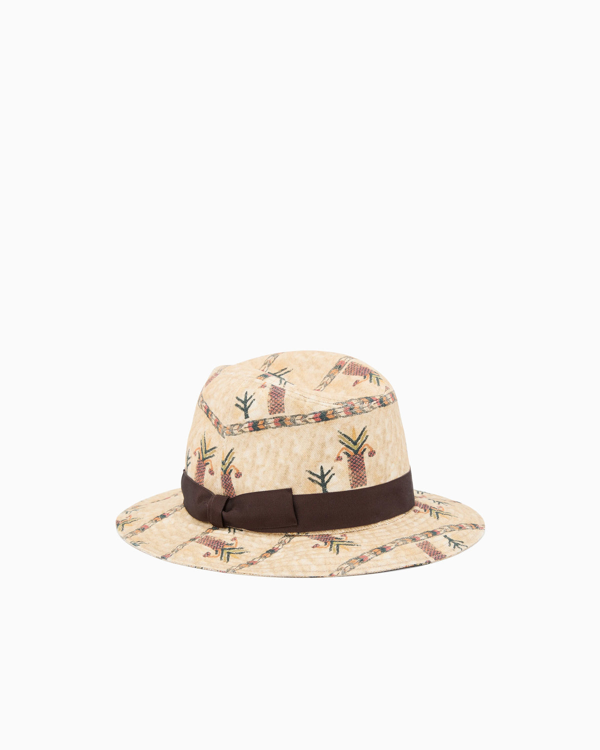 Cotton and linen blend hat