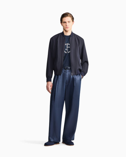 cotton and cupro blouson
