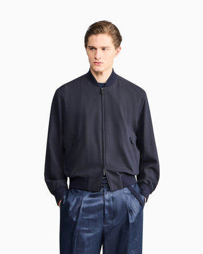 cotton and cupro blouson