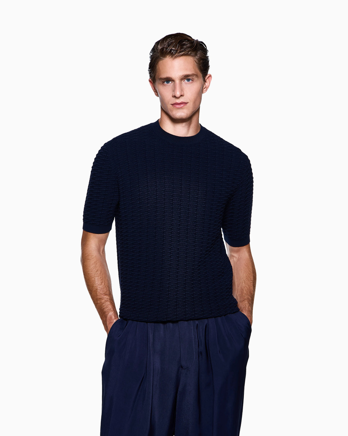Virgin wool T-shirt