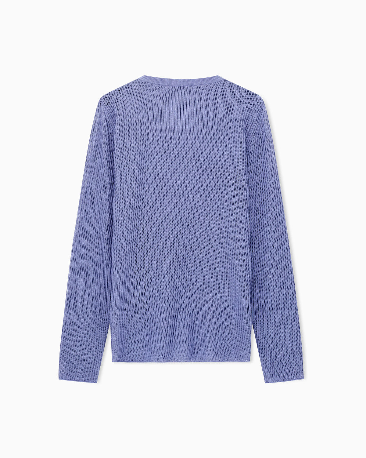 Silk and cotton crew-neck jumper