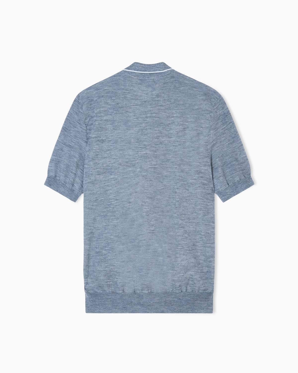 Polo shirt in cashmere and silk