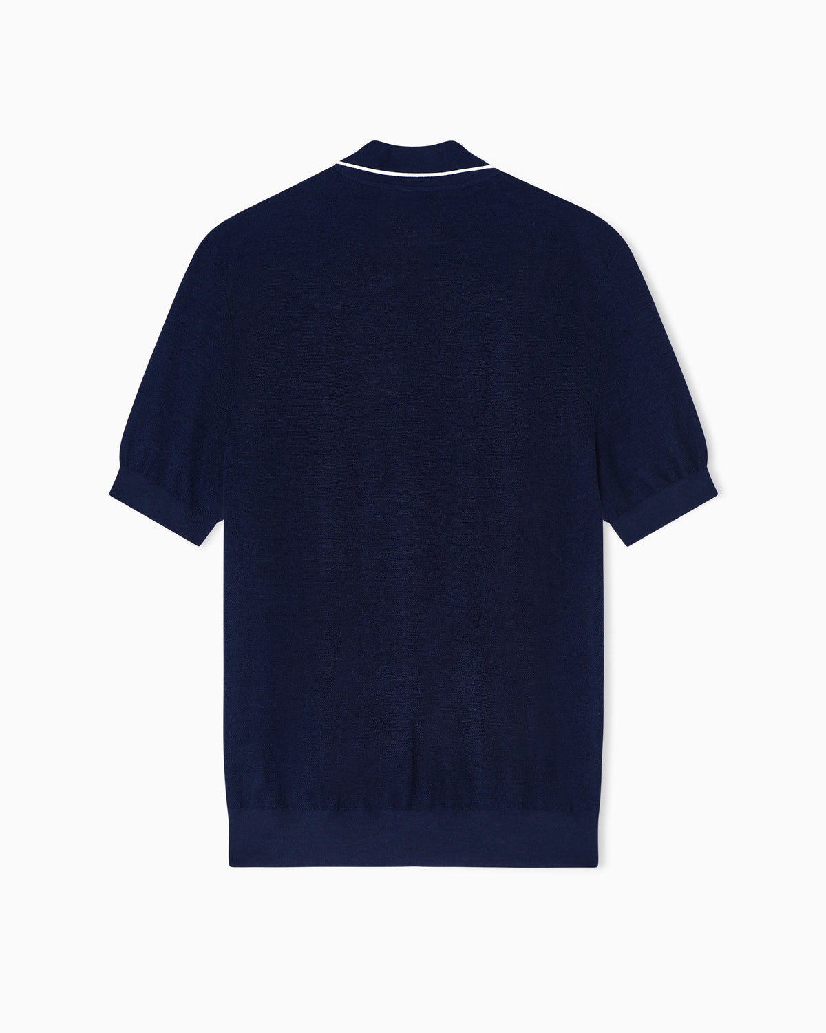 Polo shirt in cashmere and silk