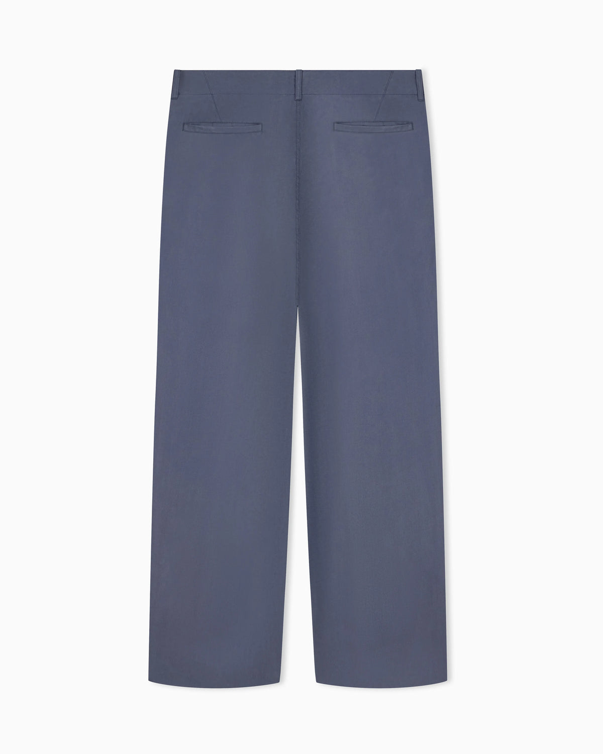 Flat-front trousers in lightweight satin