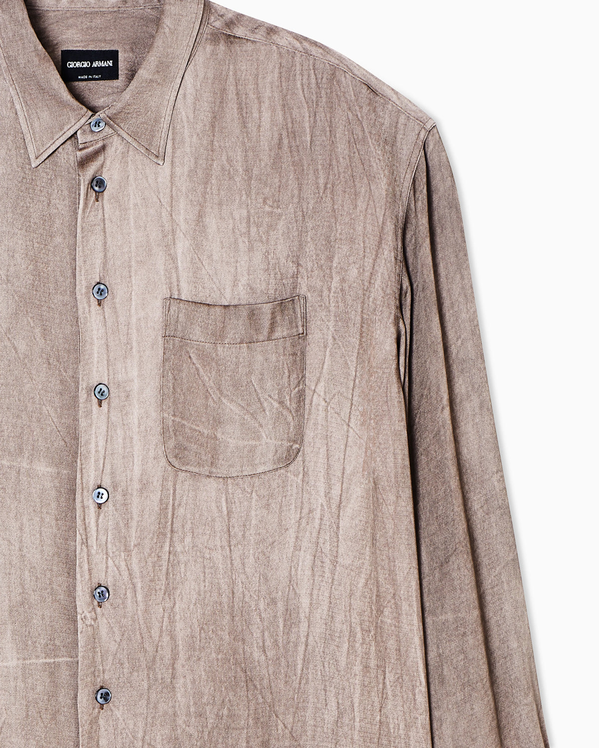 viscose blend satin shirt